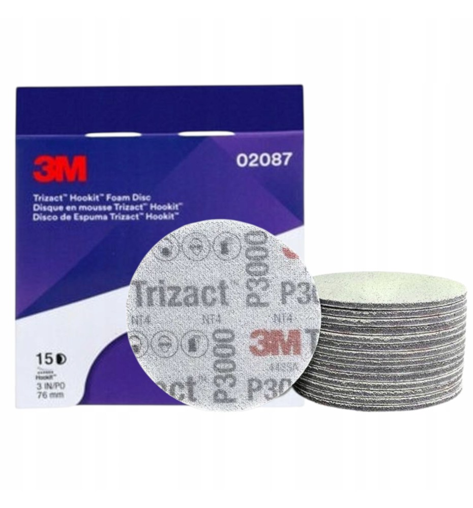 Krążek ścierny 75mm P3000 Trizact 3M 02087