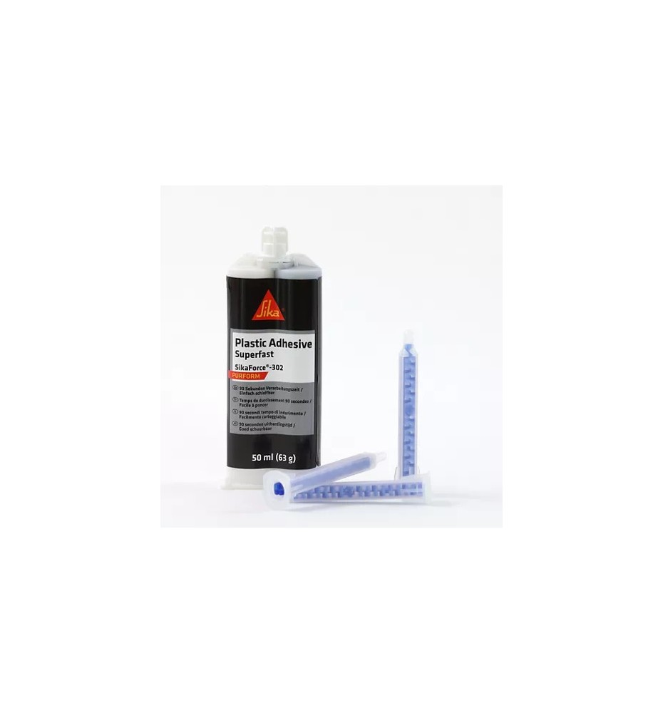 Klej do tworzyw sztucznych bardzo szybki Purform czarny 50ml 302 Sikaforce 761322