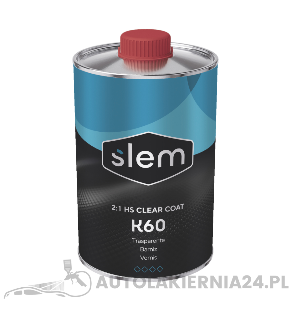 Lakier bezbarwny SZYBKI 2:1 Slem K60 1L