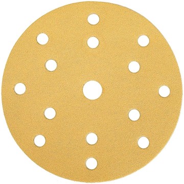 GOLD 150mm RZEP 15 otworów gr.500 PAPIER ŚCIERNY KRĄŻEK RZEP op.100 MIR 2361109951