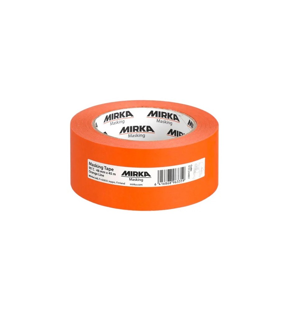 Taśma maskująca 18mm x 45m 90°C Orange Line Mirka 9191241801